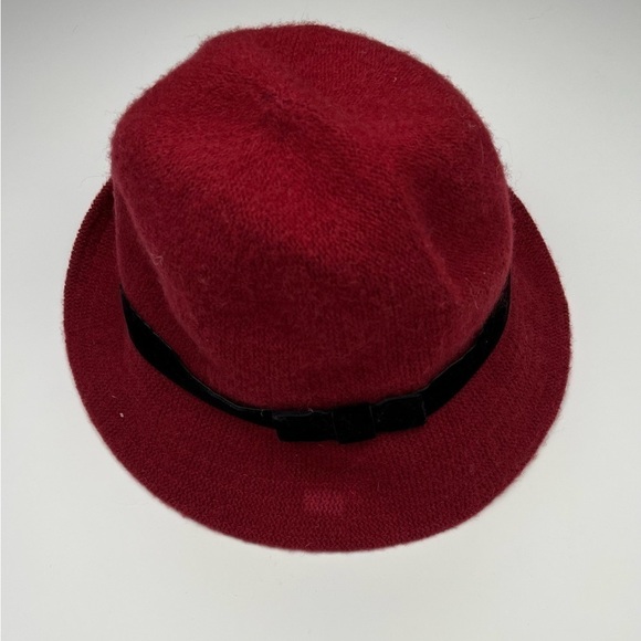 nine West red wool blend bucket hat. NWT - Picture 2 of 3